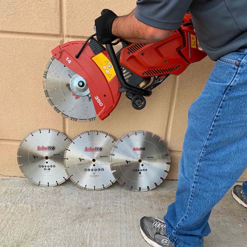 ArcherPro Archer Pro 14" Diamond Saw Blades for Fast Asphalt Cutting and Green Concrete Cutting - Image 2